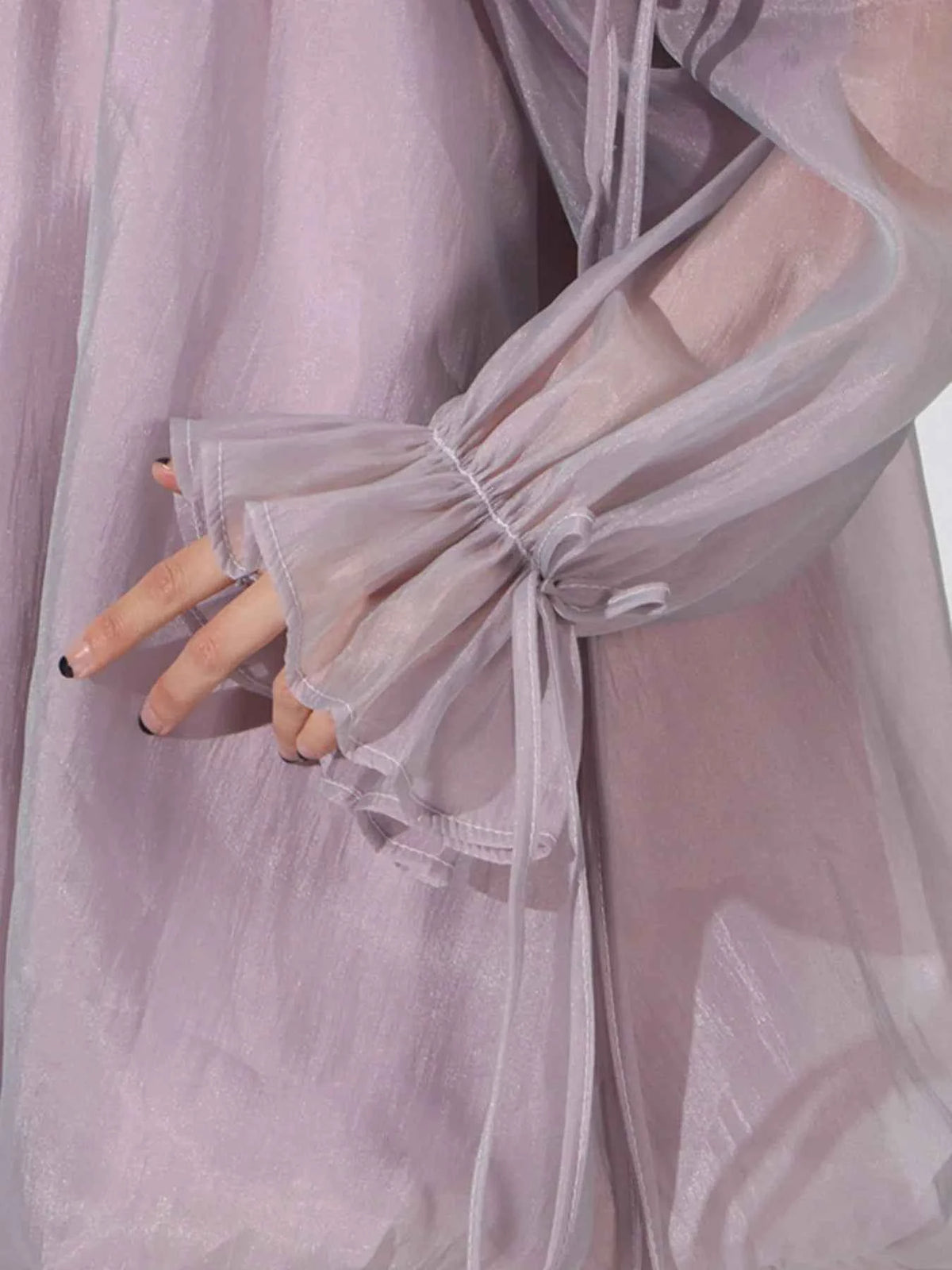 Ruffled Off-Shoulder Flounce Sleeve Dress — view 3