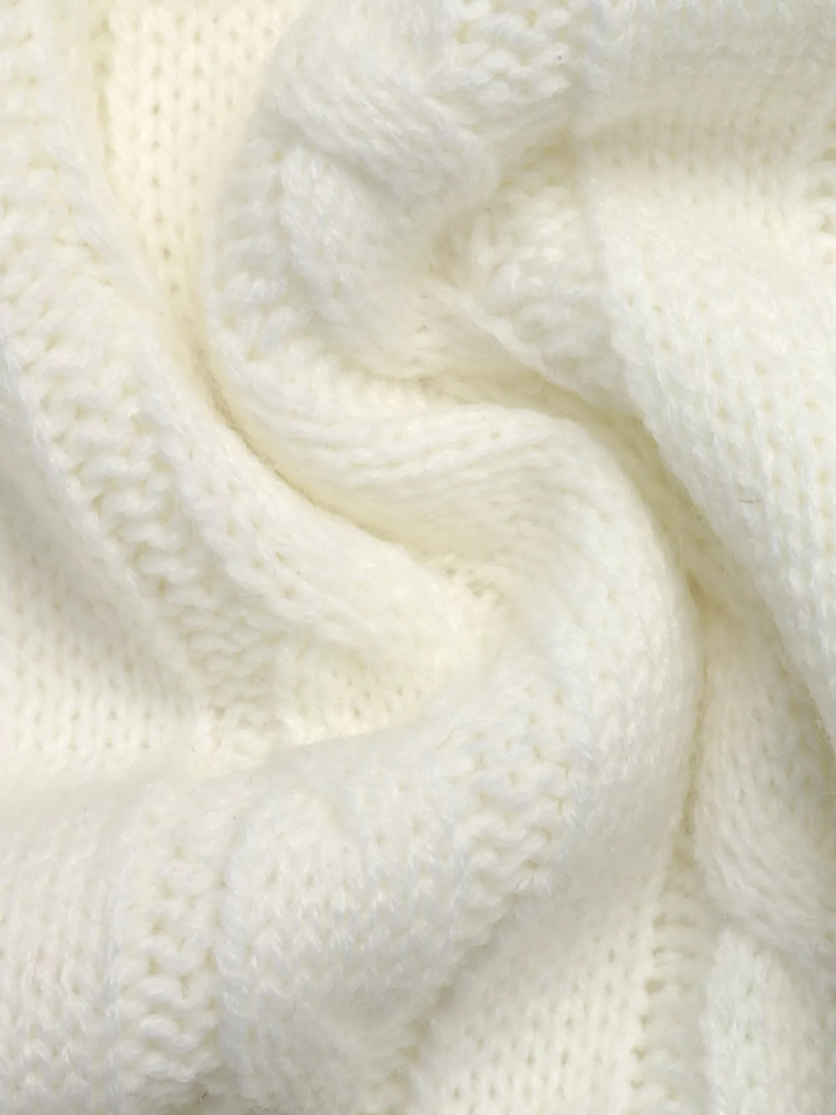 Cable Knit Long Sleeve Sweater — view 11